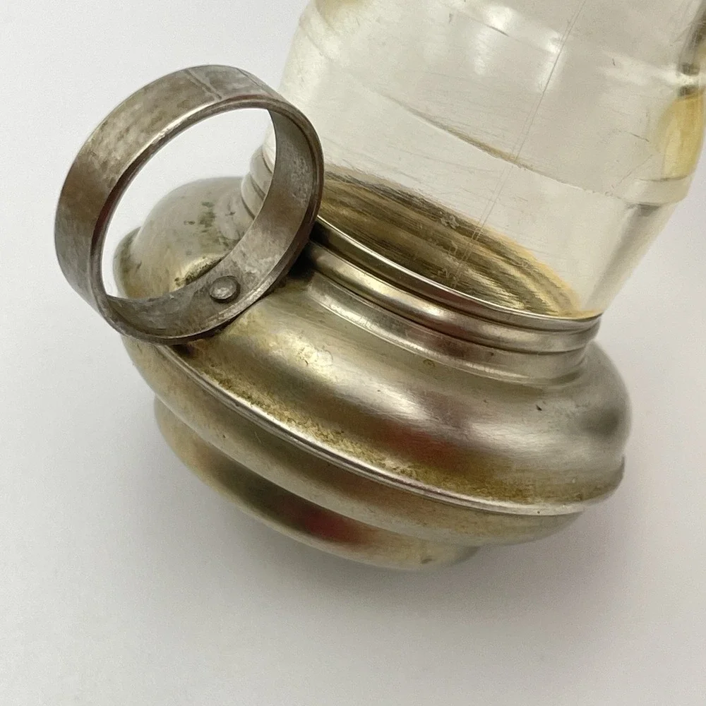 Vintage Plastic & Metal Salt Pepper‎ Shakers Lantern Set Style Mid Century 1950s